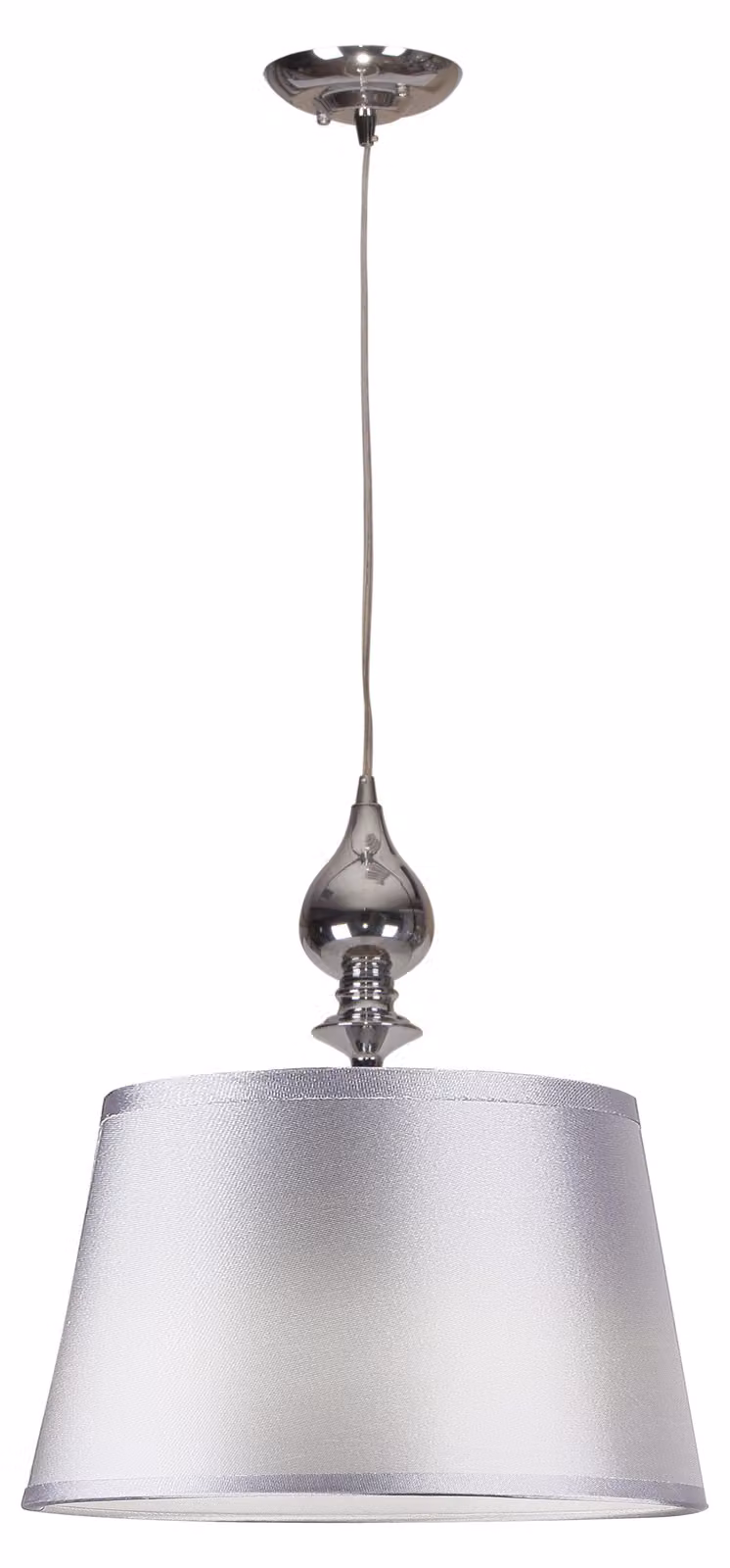 Lampada a sospensione moderna PRIMA - 1xE27, 60W, cromata / argento