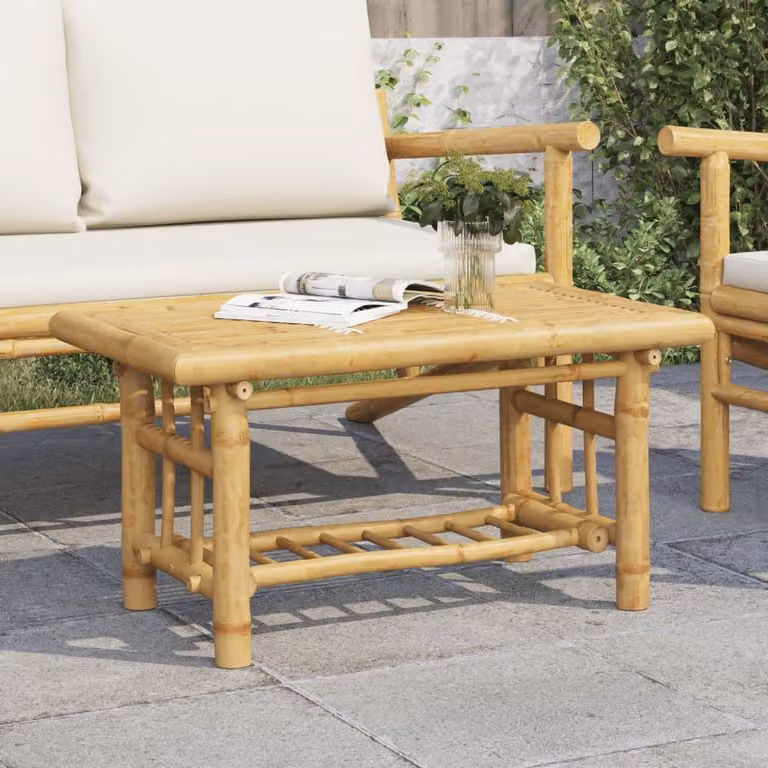 Maison Exclusive - Tavolino da caffè in bambù, 70x45x36 cm