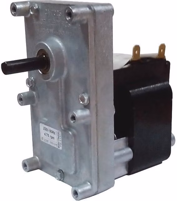 Motoriduttore Mellor per stufa a pellet 4rpm Pacco32 con encoder Fb1271 colore argento