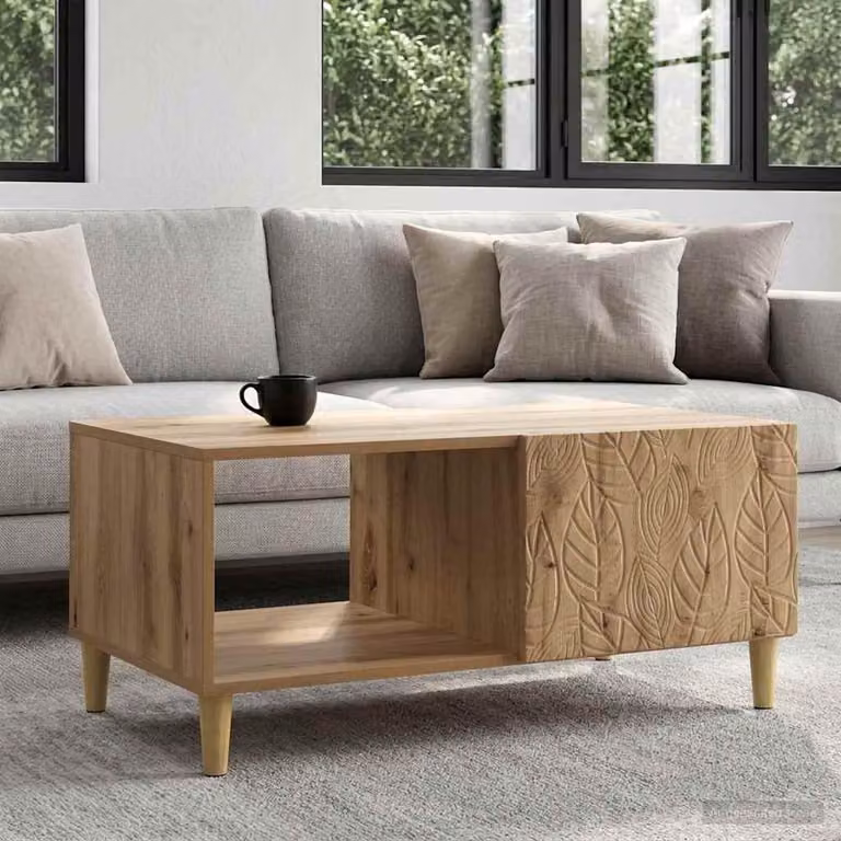 Maison Exclusive - Tavolino Artisan in rovere 90 x 50 x 40 cm Materiale ligneo