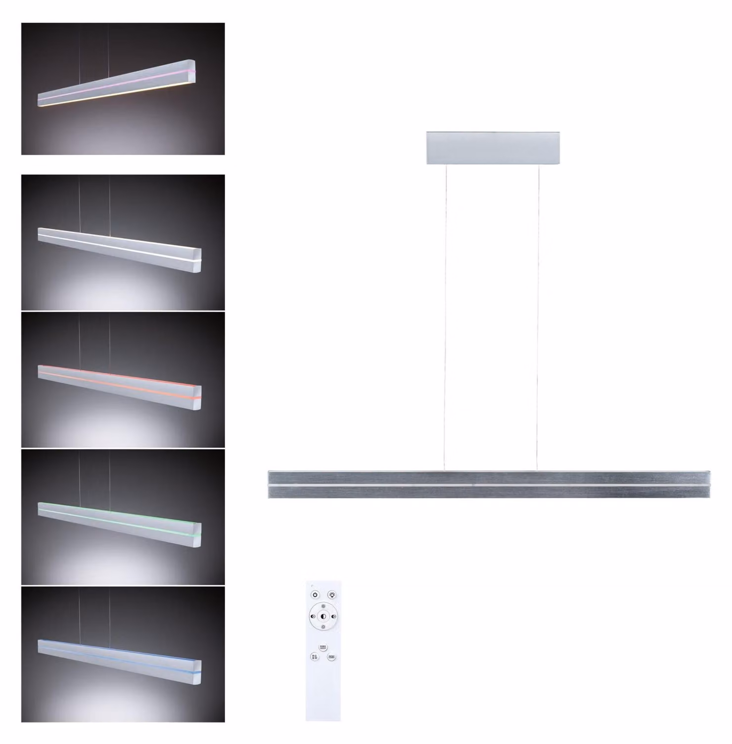 Paulmann Lampada a sospensione LED Raiko con RGBW e Tunable White argento