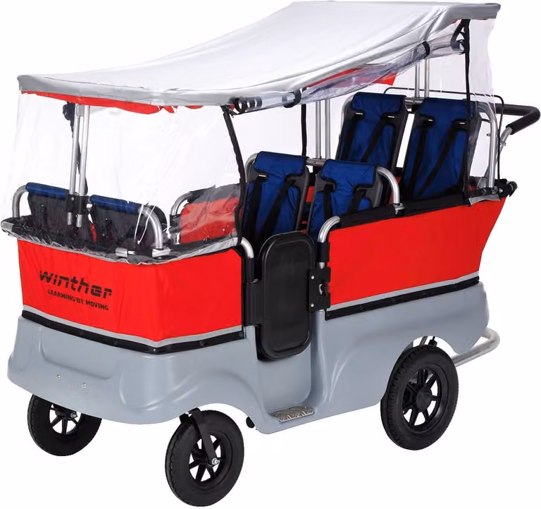 Copertura antipioggia Winther "Turtle", per bus per bambini Turtle a 6 posti