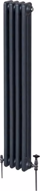 Termosifone Radiatore a 3 colonne Monster Shop Grigio antracite H: 180 cm, L: 20,2 cm, P: 10 cm