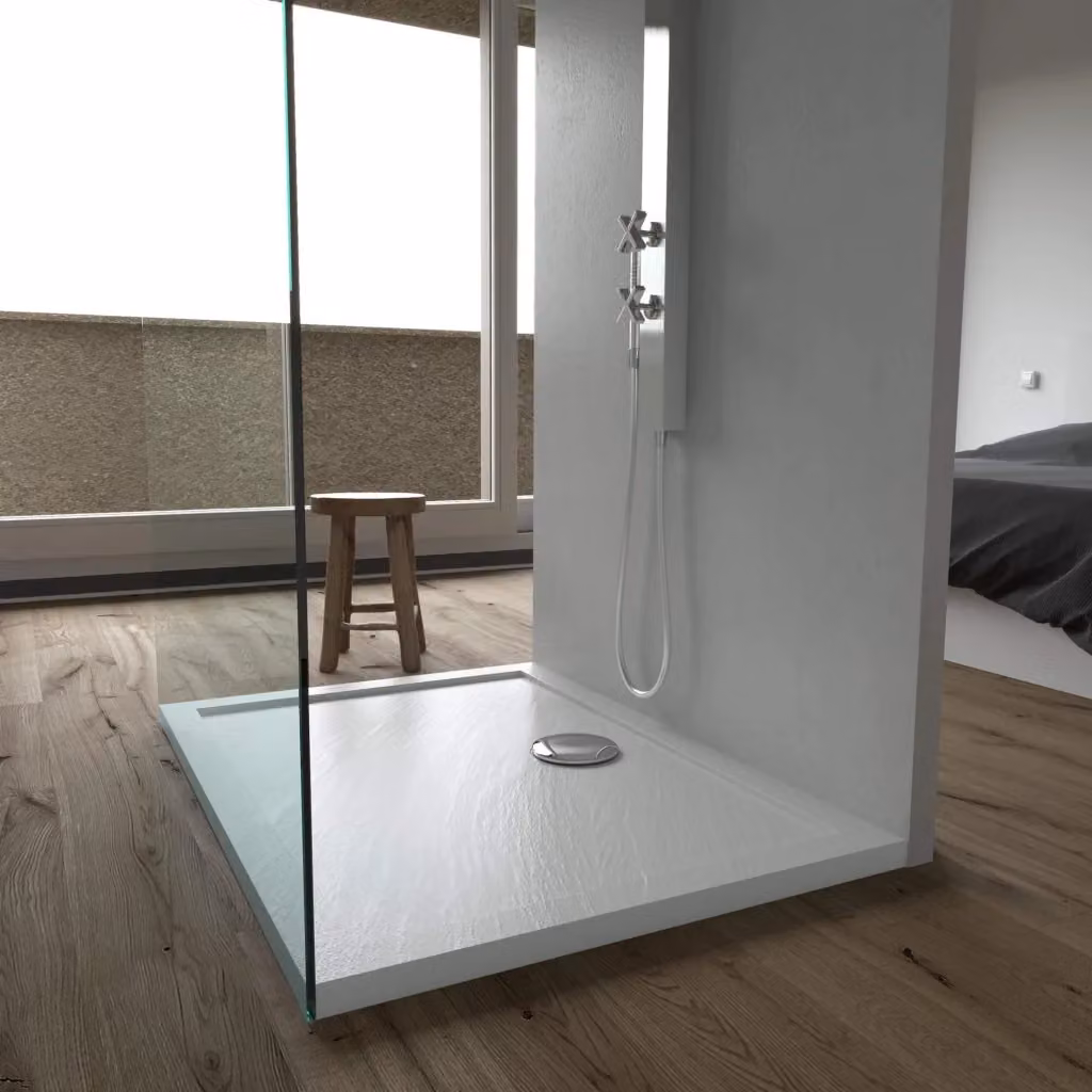 Piatto doccia rettangolare Fosterberg Floret 3 in acrilico bianco L: 120 cm, P: 80 cm – 2