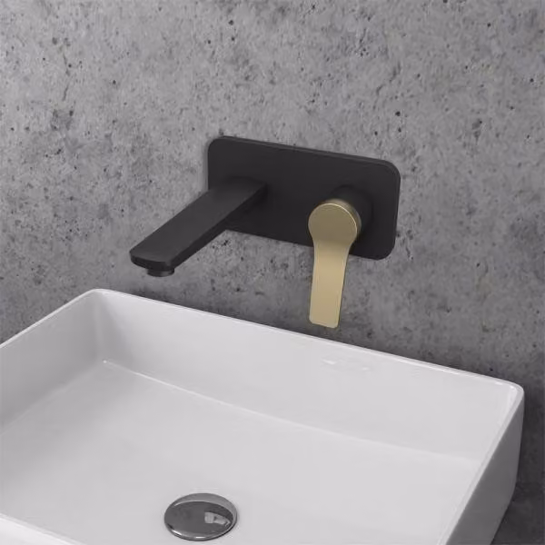 Mitigeur lavabo murale incassabile ANDARE en chrome RAV SLEZAK Finition: Cromo noir e bronzo,