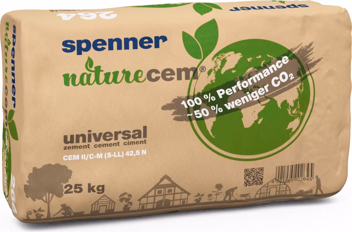 Spenner Zement naturecem CEM II/C-M (S-LL) 42,5N 25kg, Portlandkompositzement