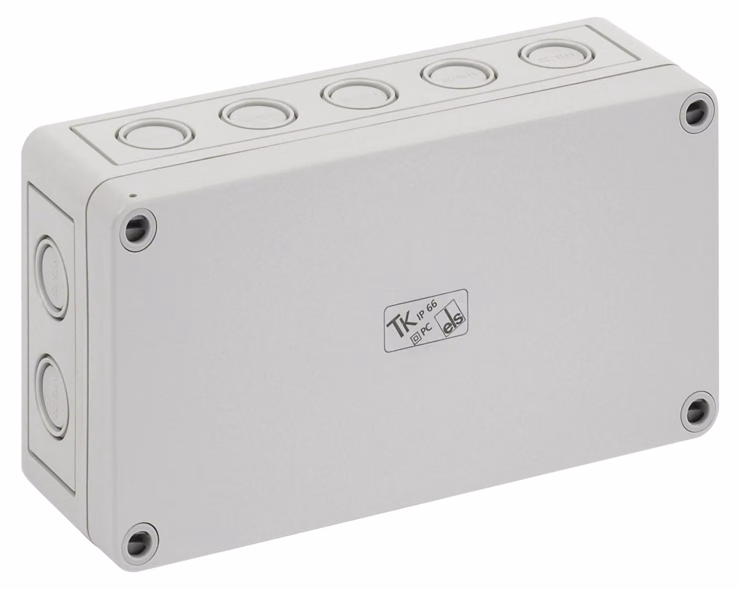 SPELSBERG custodia vuota con coperchio PC1809-6-M ritardante di fiamma con presegnalazione metrica grigio
