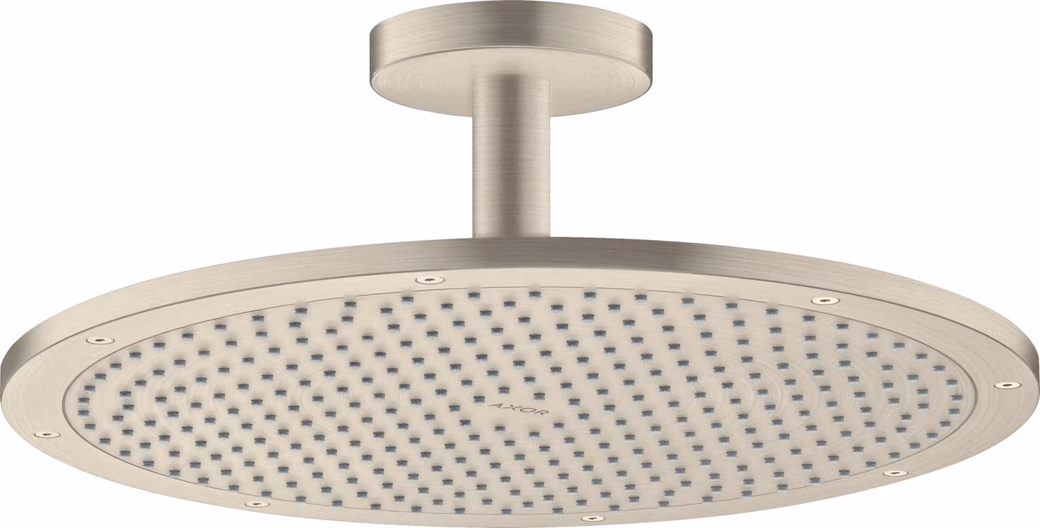 hansgrohe AXOR ShowerSolutions pomme de douche 350 1 jet, raccordement au plafond, 26035820, 26035820