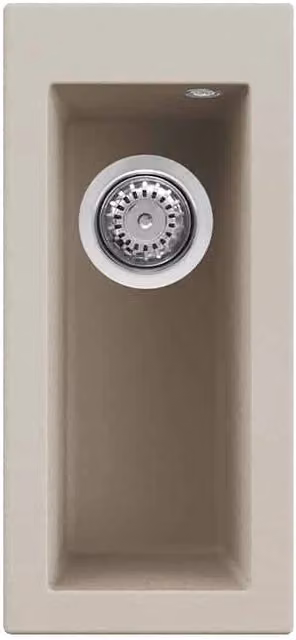 Lavello Elleci Incasso 1 vasca 23x50 Quadra 50 Keratek Plus Champagne LKQ05095