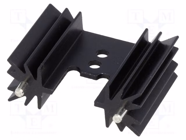 1 radiatore: stampato, 12,6K/W, lunghezza: 25,4 mm, alluminio, modello HS-135-25, colore nero