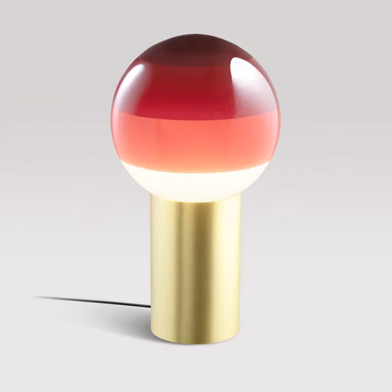 MARSET Lampada da tavolo di design Dipping Light, Rosso, Soggiorno / Sala da pranzo, Vetro, Design, Lampada da tavolo