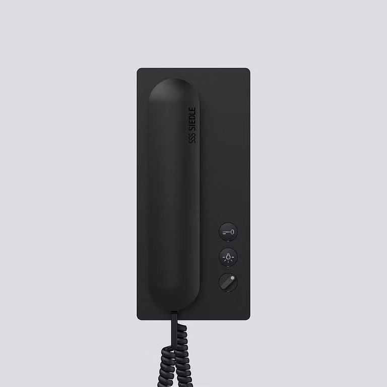 SIEDLE & SÖHNE telefono interno HTS 811-0 S Standard 1+n Nero
