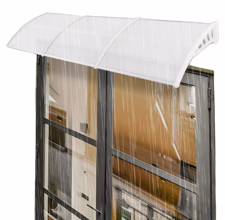 Tenda da sole, protezione dalle intemperie, montaggio a parete, BIANCO