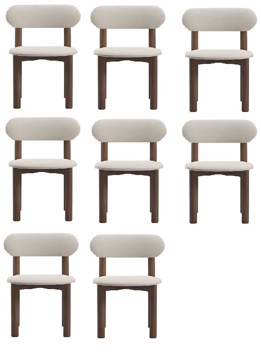 Weißes Stuhlset Moderner Luxuriöse Holzstuhl Stühle für Esszimmer und Küche