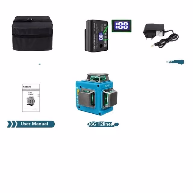Livella laser verde, 12 linee, autolivellante, K36G 1