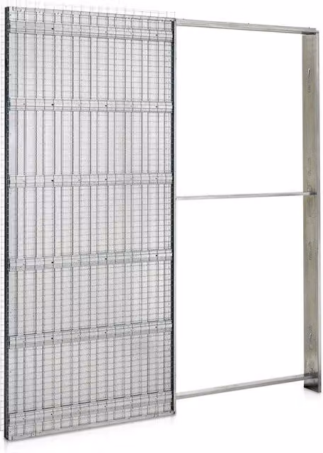 Controtelaio scorrevole per intonaco C Line Design colore argento L: 80 cm, H: 210 cm
