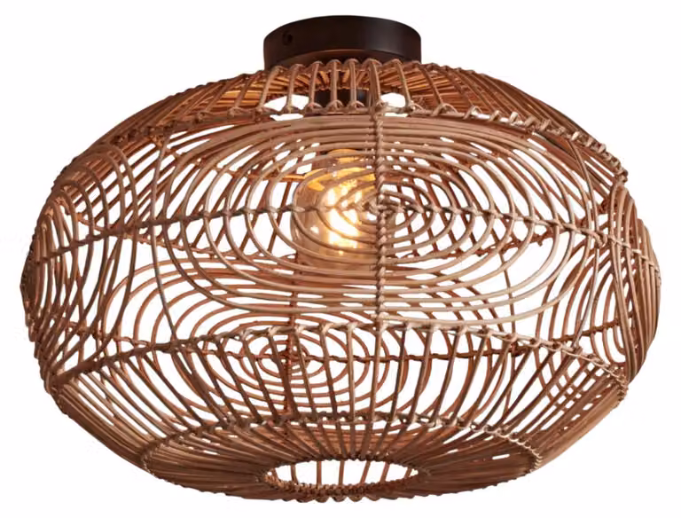 GOOD&MOJO - Lampada da soffitto Madeira - Rattan - Ø48cm