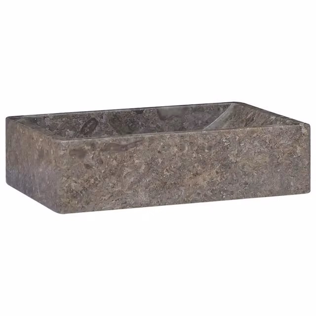 Lavello 45x30x12 cm Marmo Lucido Grigio CFW3965622