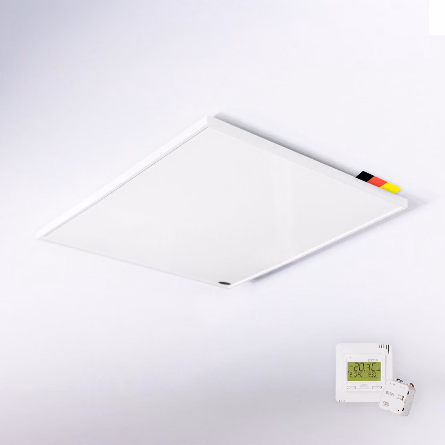 Riscaldamento a infrarossi da soffitto - 1200 W - alluminio - per uso interno - con termostato wireless