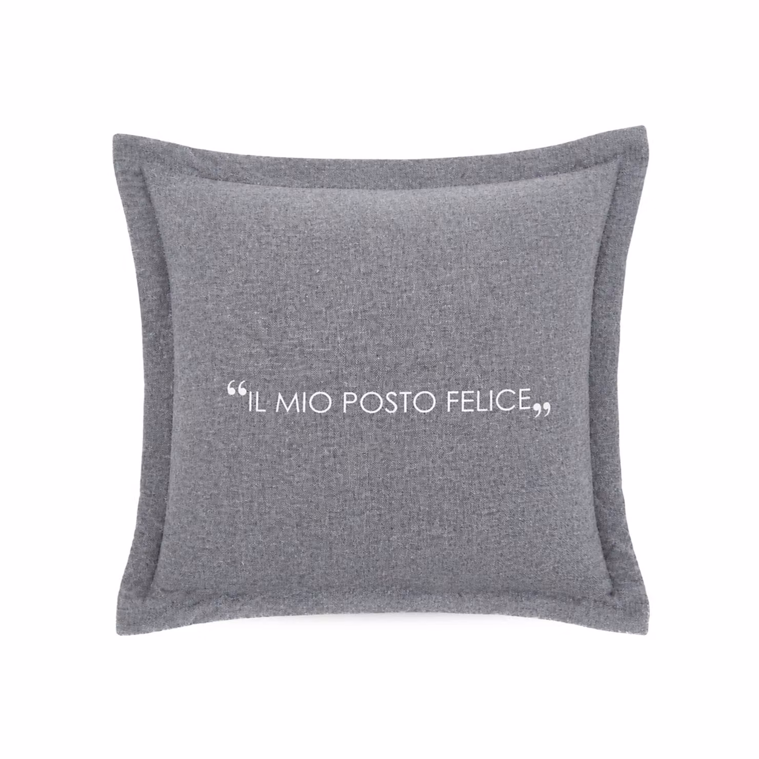 Cuscino da divano quadrato KASANOVA con scritta Quotes in cotone, colore antracite, 45 x 45 cm – 2