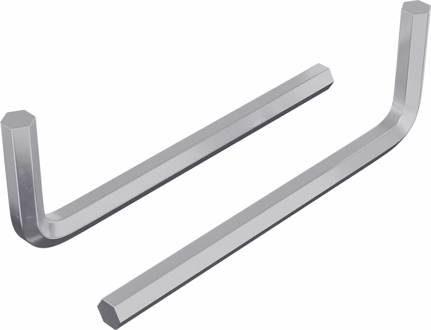 Chiave Esagonale 2 pcs Argento 32 x 86 mm Acciaio