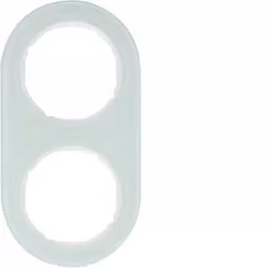 Berker 10122009 Cornice in vetro, bianco polare Serie R.classic