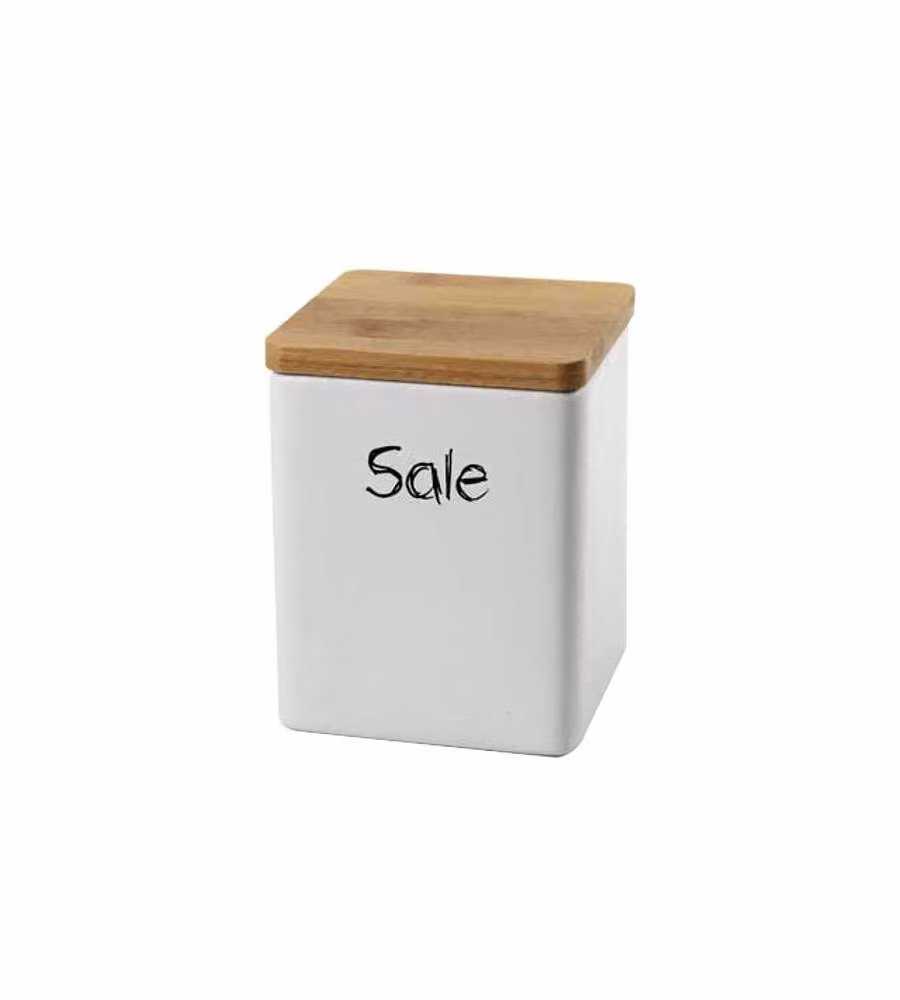 Barattolo Ceramica Sale 10X10 H 13 Bellintavola