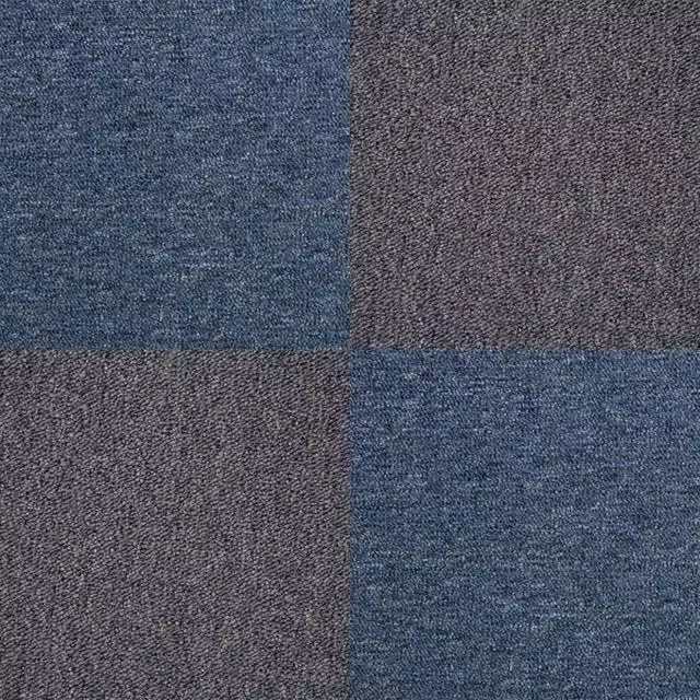 Moquette a quadrotte autoposanti MonsterShop moderna, disponibile in nero o blu, L/P: 50 x 50 cm, confezione da 20 pezzi per 5mq