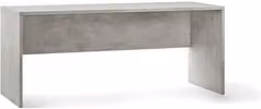 Scrivania da ufficio Sarmog Db630k moderna con finitura cemento grigio, L180 x P69 x H76 cm