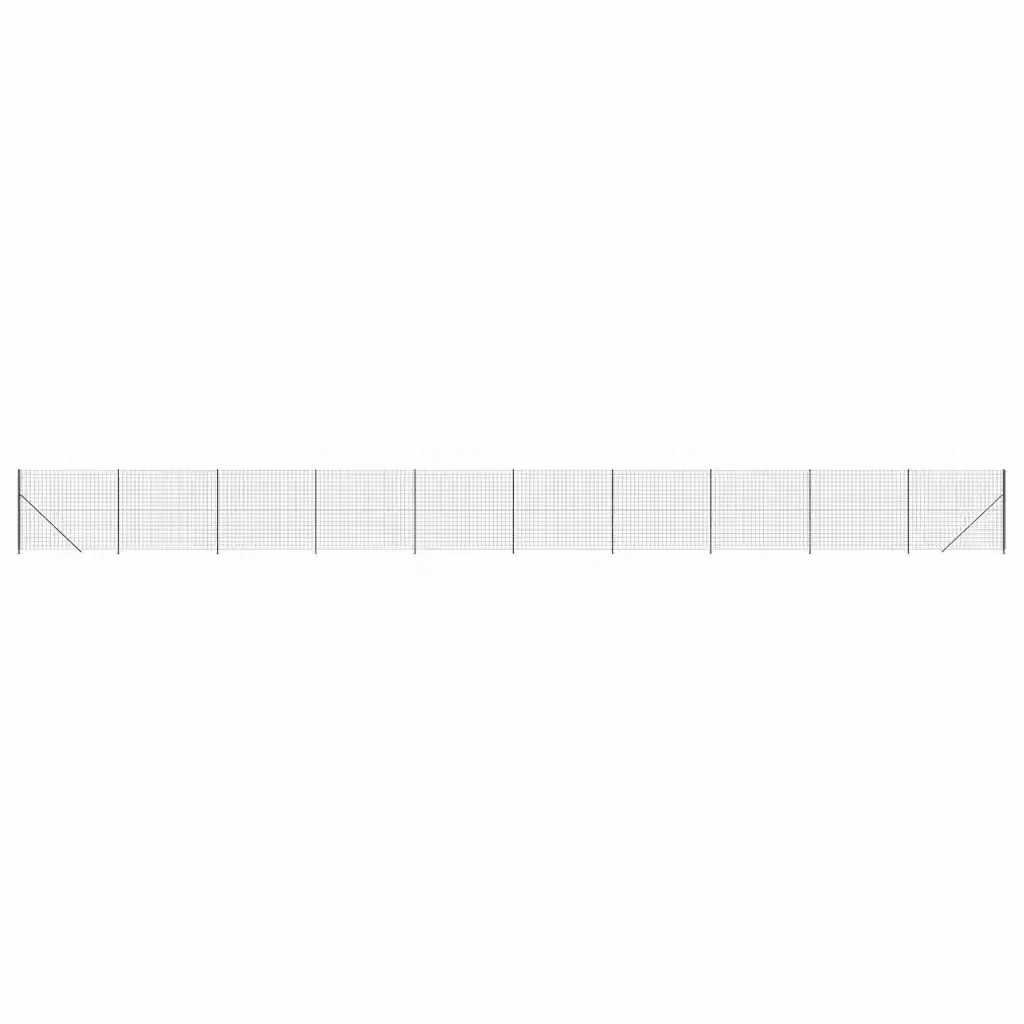 Recinzione in acciaio zincato rivestito in PVC vidaXL colore antracite L: 25 m, H: 1,4 m – 2