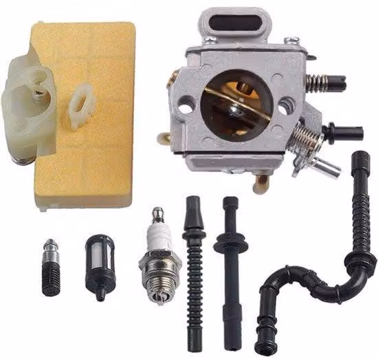 Carburatore, filtro dell'aria, tubi del carburante e kit di regolazione per motoseghe STIHL MS290, MS310, MS390, modelli 029 e 039.