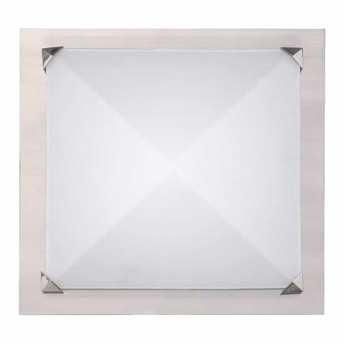 CARERA plafoniera 2xE27/40W, nichel satinato L: 370, H: 370, dimmerabile