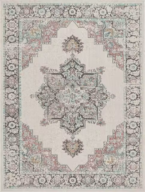 Tappeto orientale Torino per interni ed esterni beige multicolore L: 150 cm, P: 80 cm
