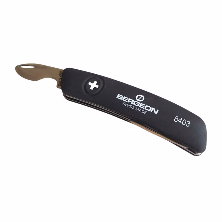Coltello da Orologiaio Bergeon 8403 con Attrezzo per Molle