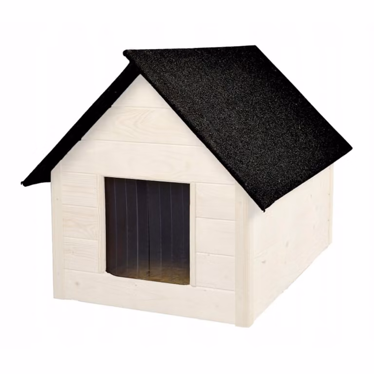 Cuccia isolata per cani con cuscino lettino | Colore bianco| Ideale per giardino e patio | Comfort in estate e in inverno | Robusta e resistente alle intemperie