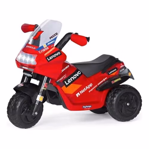 Moto elettrica ride-on Ducati Desmosedici Evo rossa con luci e suoni – 2