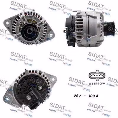 SIDAT A24BH0074 Alternatore 100 A 24 V