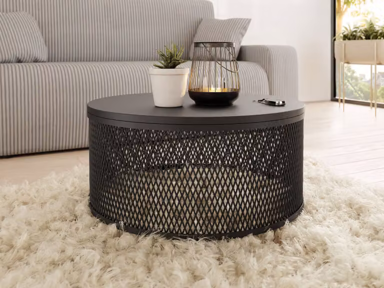 Tavolino rotondo FIZI - nero