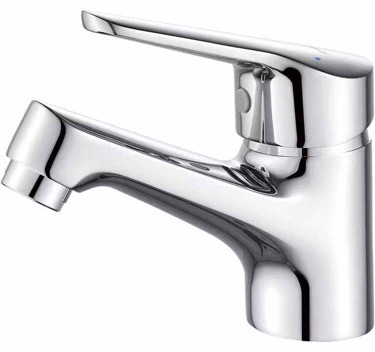 Rubinetto per lavabo monocomando - Cromato - Bocchetta a risparmio idrico - Miscelatore moderno per bagno