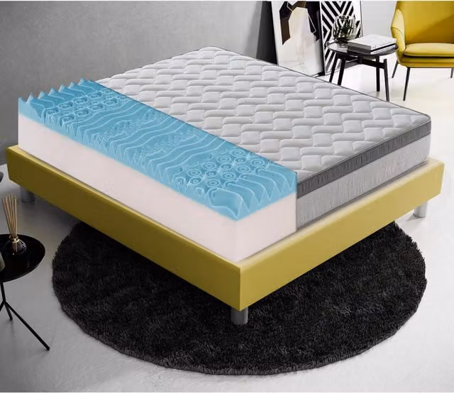 Materasso Piazza e Mezza 120x200 in memory Foam Alto 26 cm 9 Zone differenziate