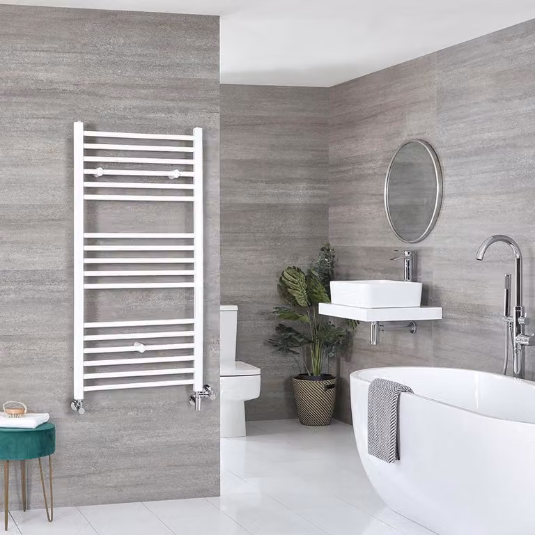 Scaldasalviette Misto Piatto - Termoarredo Bagno Bianco - Varie Dimensioni - Ive