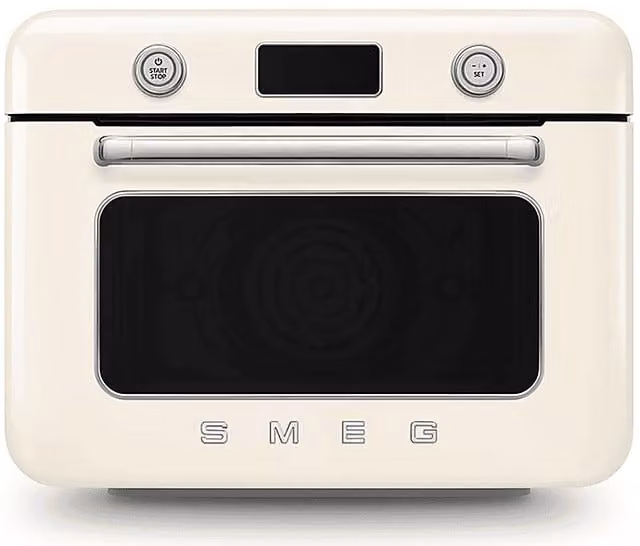 Fornetto elettrico Smeg 50 Style COF01CREU bianco con funzione vapore da 30 l e assorbimento 1800 W