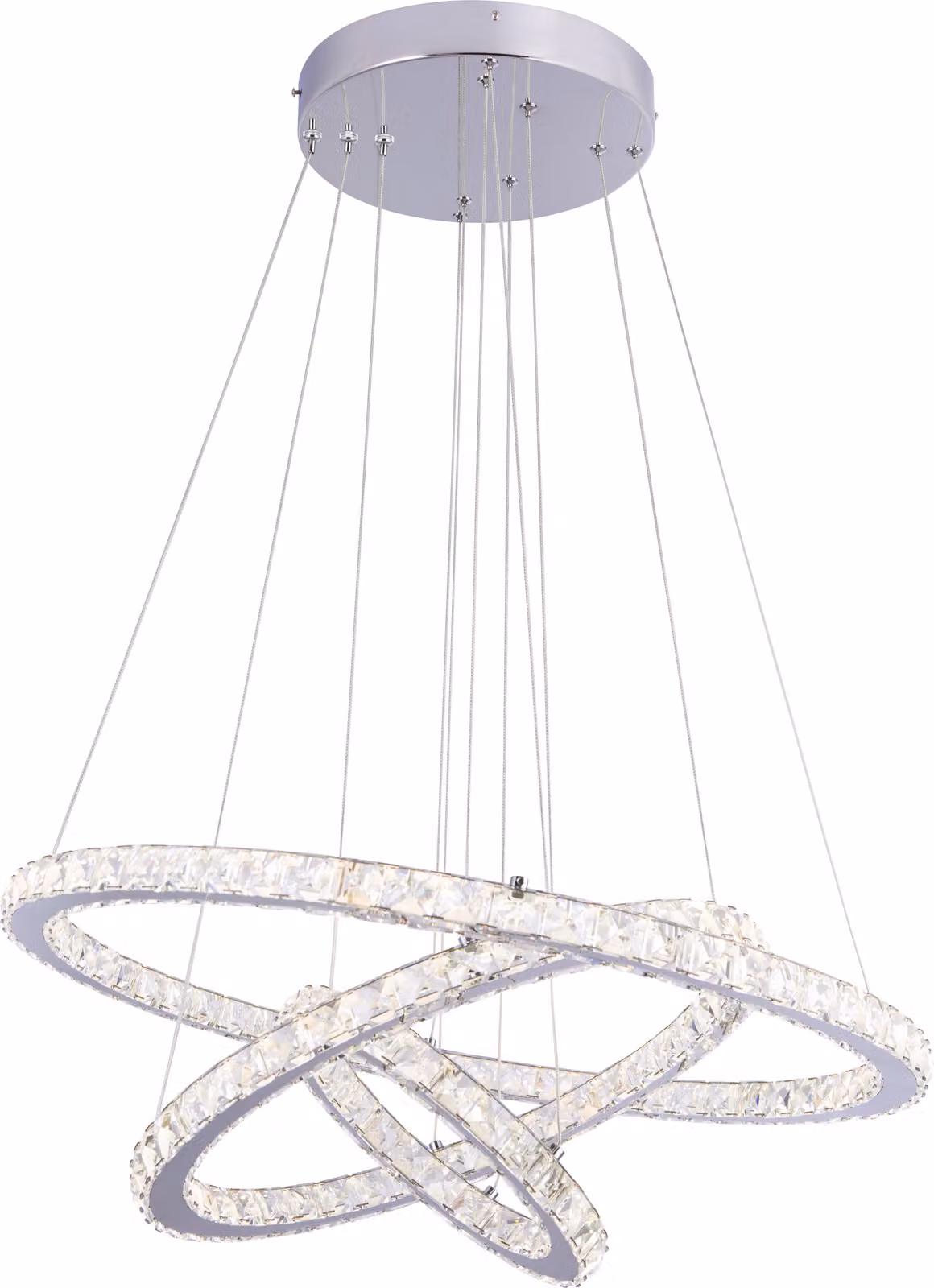 Globo Lighting lampada a sospensione in metallo cromato, LED