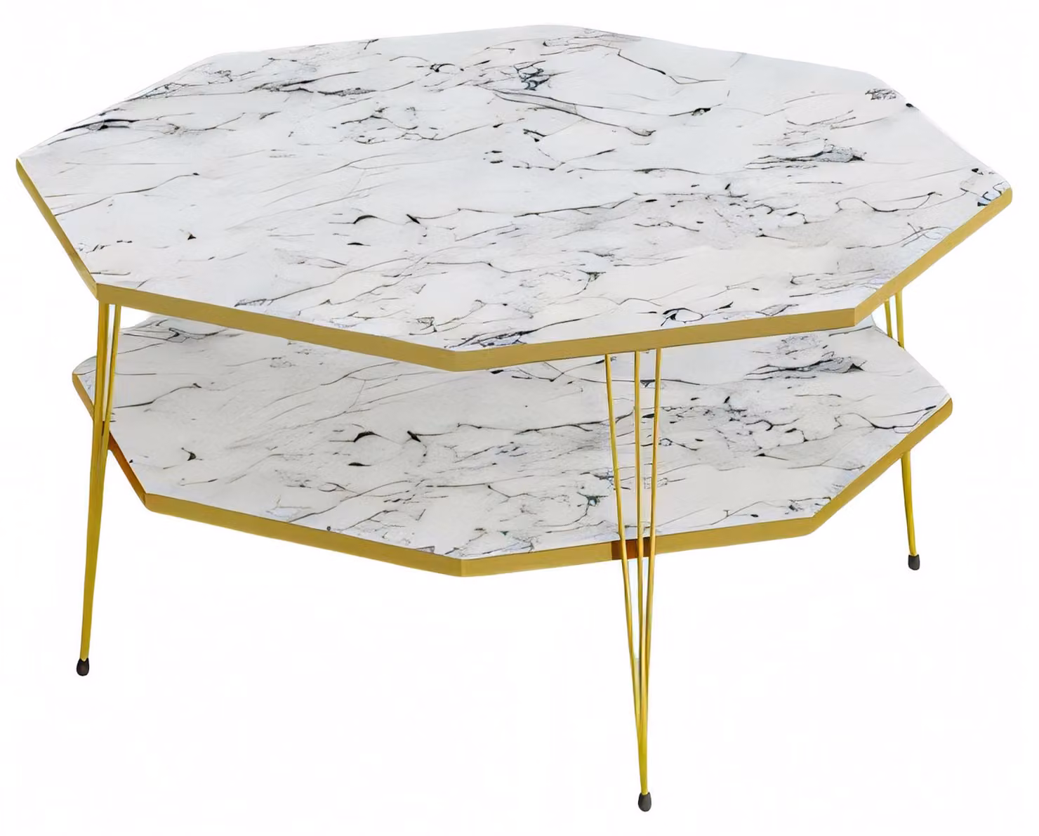 Weißer Holz Couchtisch modern stilvoll