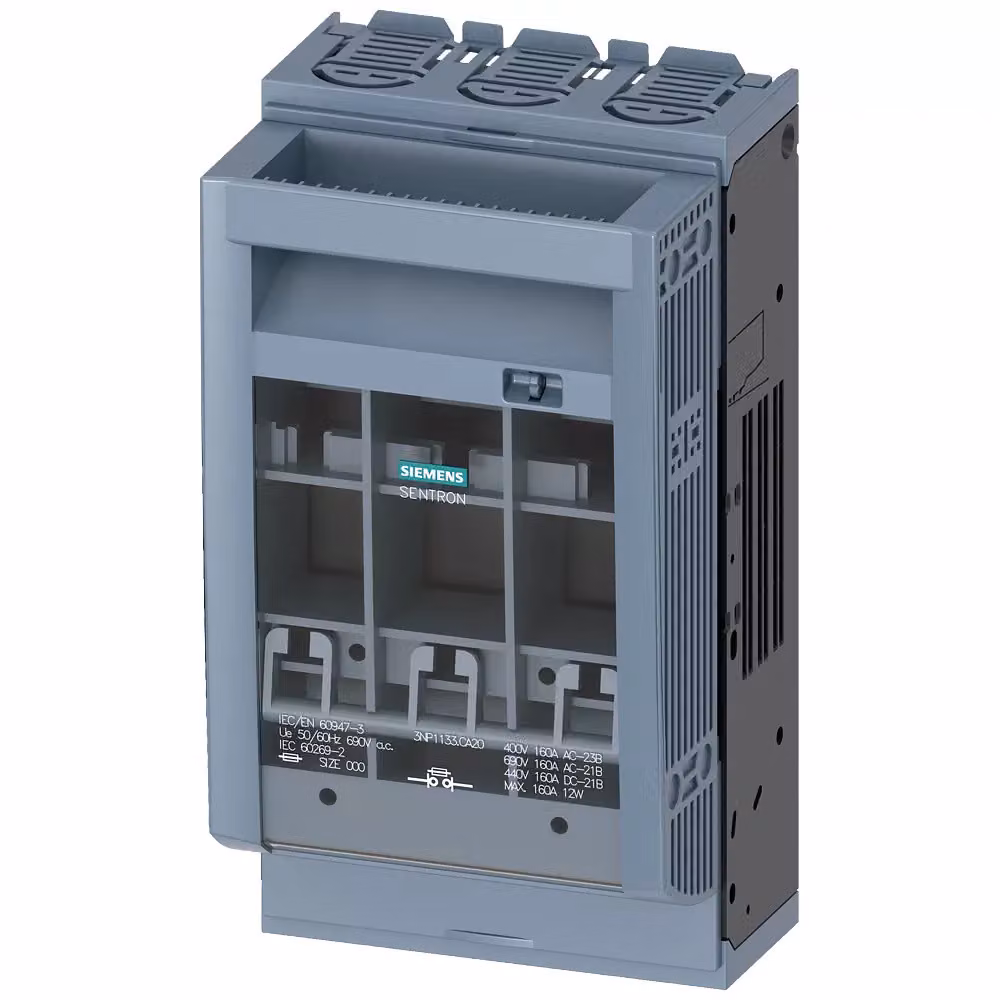 Interruttore automatico di sicurezza Siemens, serie 3NP1, grado di protezione IP40