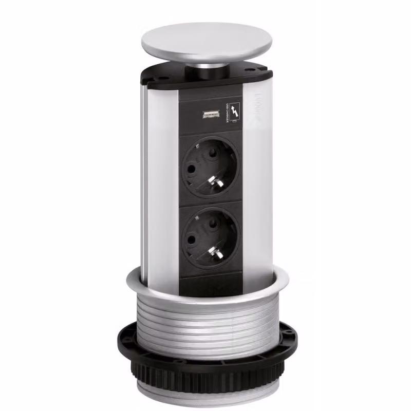 Naber Evoline® Port-USB, coperchio color argento 8031148