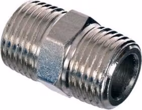 Raccordo pneumatico J1206, riduzione da 1/4 di pollice, cromato