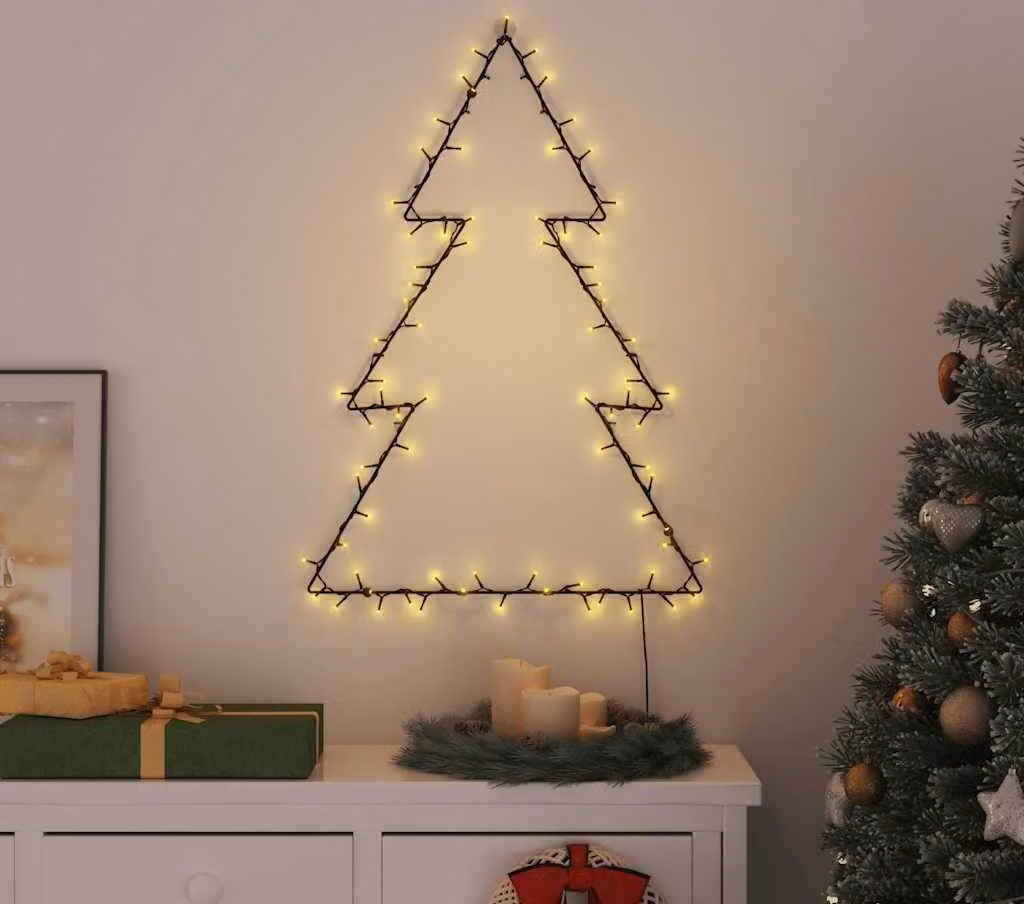Luci di Natale Albero di Natale Silhouette 115 LED Bianco Caldo