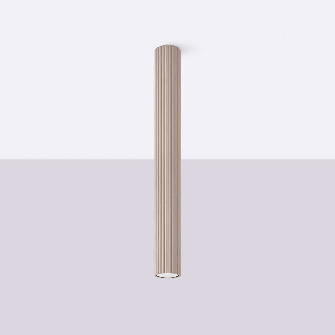 Lampada da soffitto KARBON 60 taupe 1xGU10 10W alluminio 60x6.5x6.5cm Sollux Lighting