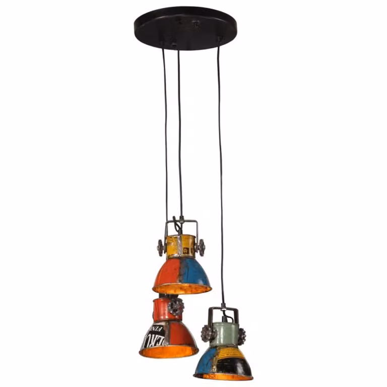 vidaXL Lampada a sospensione 25 W Multicolore 30x30x100 cm E27